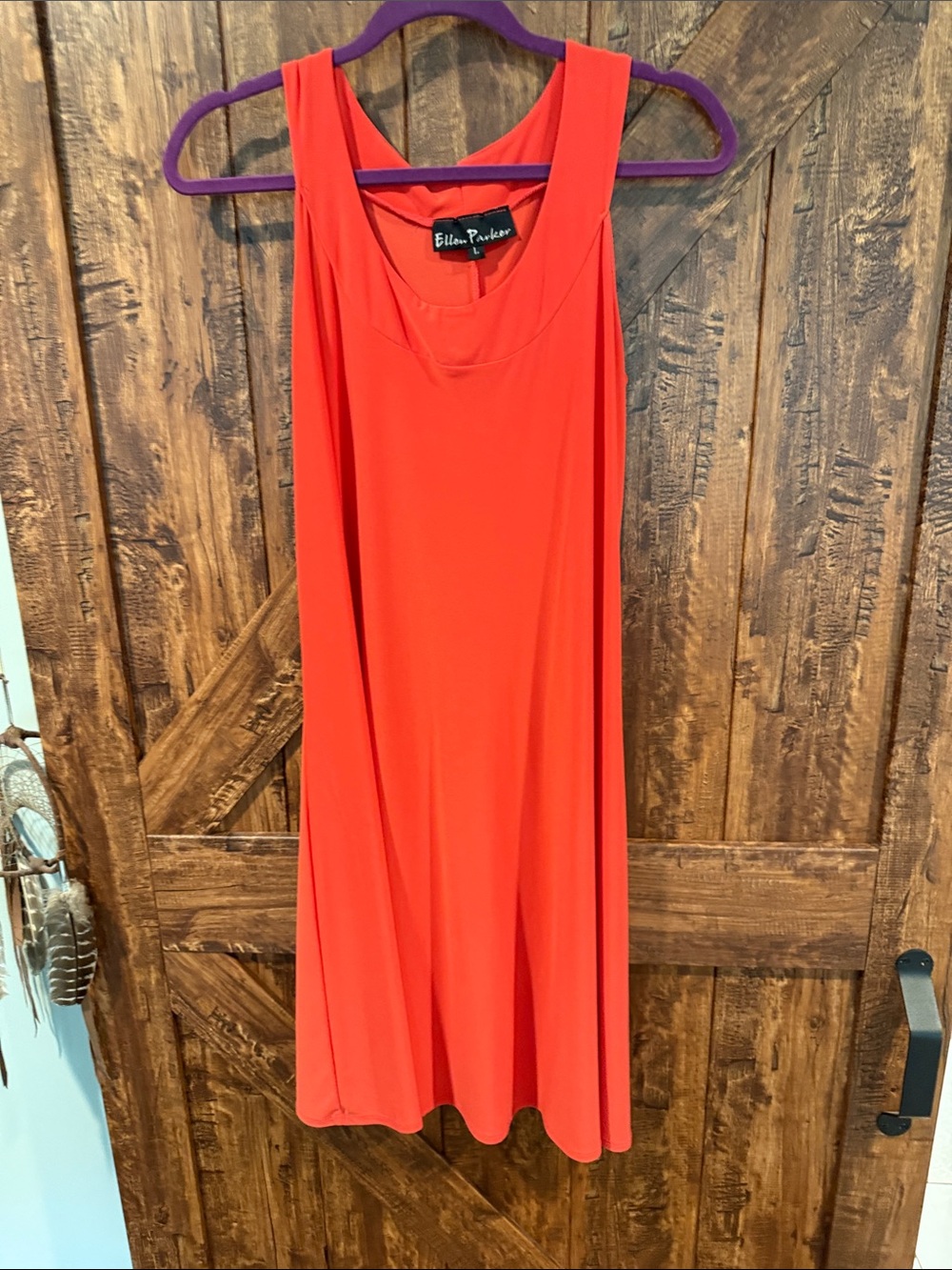 Ellen Parker Strapless Red Swing Dress